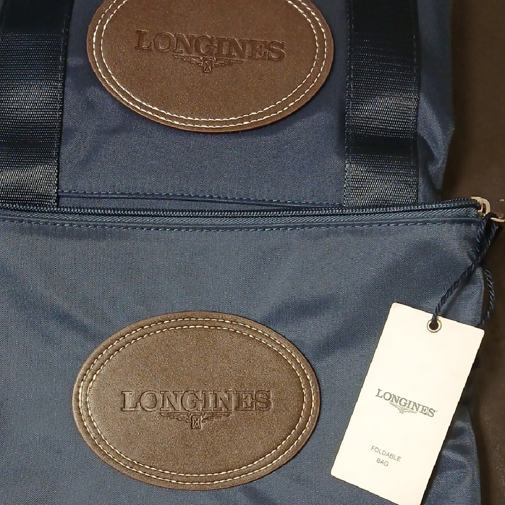 Longines Navy and Brown Men's Backpack - Picture 6 of 7